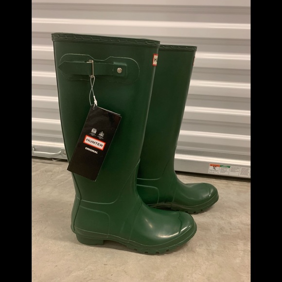 NWT! Hunter Tall Green Boots size 43 M10/F11 - Picture 16 of 17
